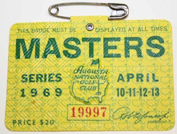 1969 Masters Badge