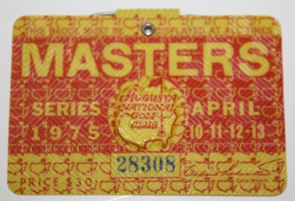 1975 Masters Badge