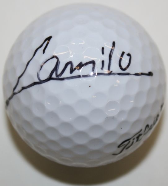 Camillo Villegas signed Golf Ball JSA COA