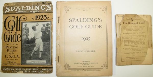 Golf Guide - Playing Rules by Grantland Rice - 1925