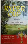 1961 Ryder Cup Program from Royal St Annes Nice Shape-Arnold Palmers First Event