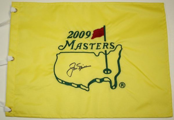 Jack Nicklaus Autographed 2009 Masters Pin Flag