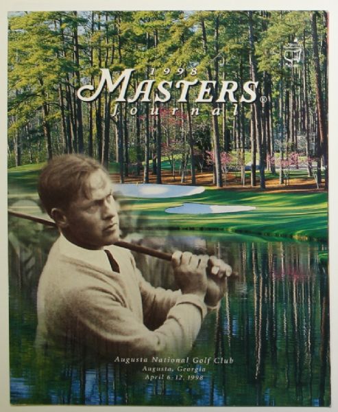 1998 Masters Journal - Bobby Jones Cover