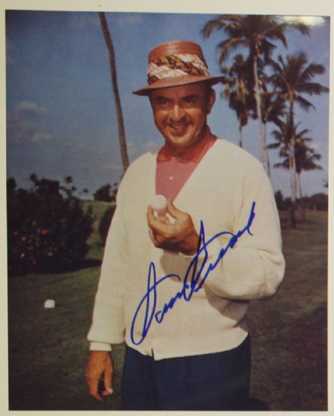 Sam Snead Signed 8x10 Photo - Holding Golf Ball