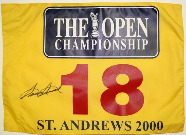 Sam Snead Signed British Open Flag JSA