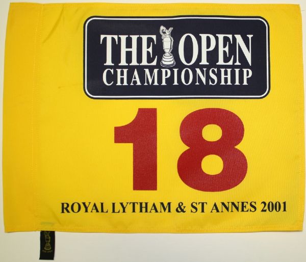 2001 The Open Championship Flag - Royal Lytham and St. Annes - David Duval Winner