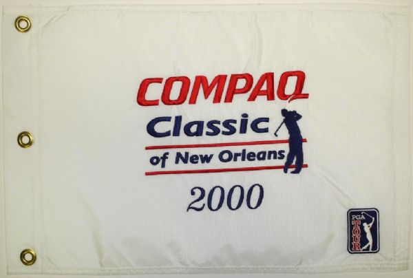 2000 Compaq Classic of New Orleans PGA Tour Embroidered Flag - Carlos Franco Winner