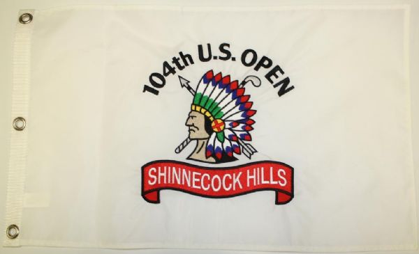 104th US Open Shinnecock Hills Embroidered Pin Flag-Retief Goosen Champ!