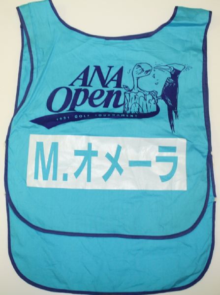 Mark OMearas 1991 ANA Open Golf Tournament Caddy Bib - Japan