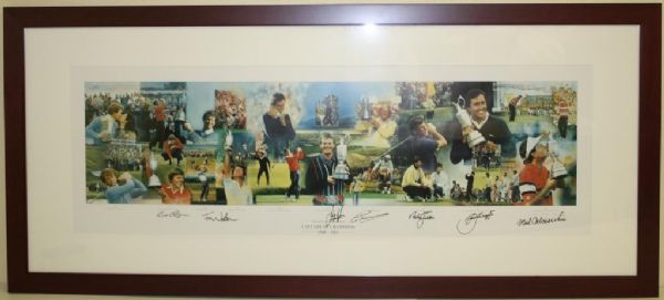 British Open Framed Champions Print