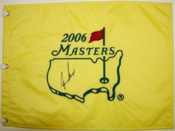 Gary Player Signed 2006 Masters Flag