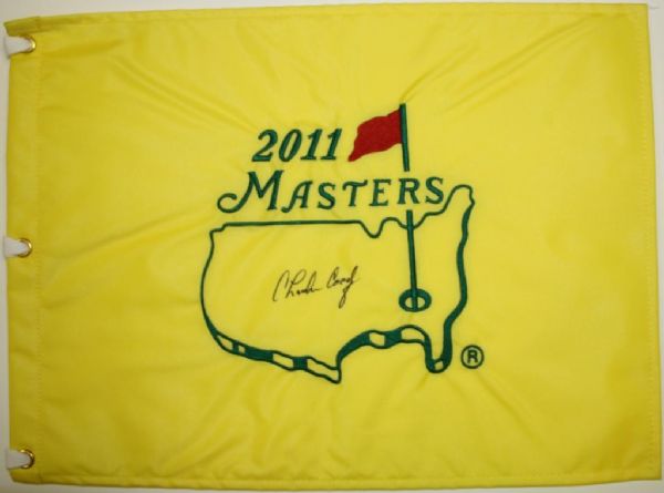 Charles Coody Signed 2011 Masters Pin Flag