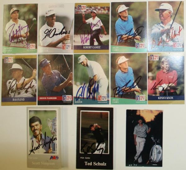 Lot of Miscellaneous Golf Signatures, Cards, and Photos