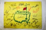 Masters champ flag signed by 28 champions- PSA/DNA
