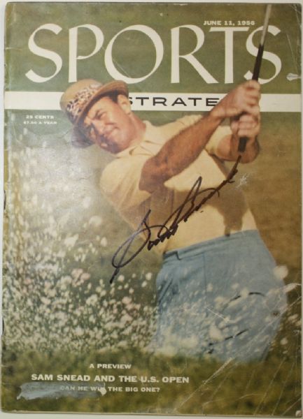 Sam Snead Signed June 11, 1956 Sports Illustrated JSA COA