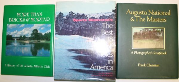 Lot of Three Golf Books with Autographs