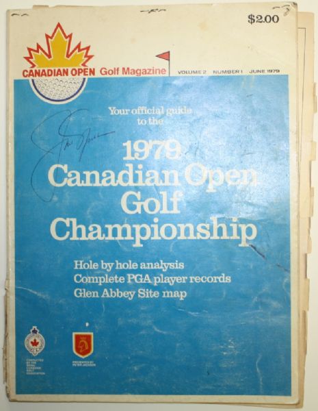 1979 Canadian Open Program - Signed by Nicklaus, Trevino, and Others