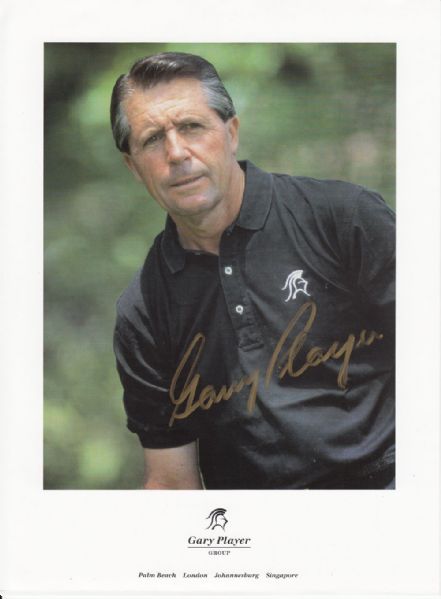 Gary Player signed 8x10 photo JSA COA