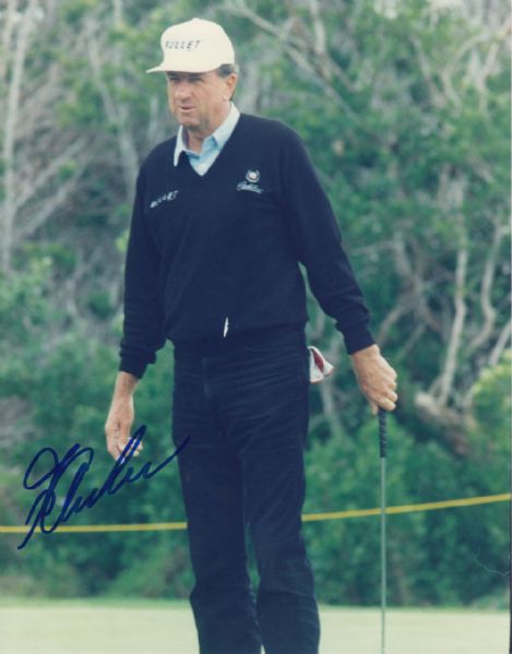 George Archer signed 8x10 Photo Deceased masters Champion JSA COA