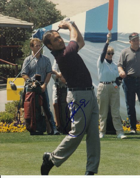 Seve Ballesteros autographed 8x10 photo DECEASED JSA COA FULL NAME!