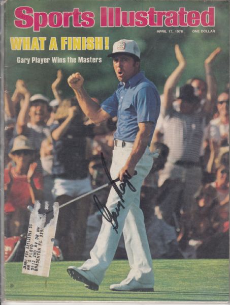 Gary Player signed Sports Illustrated JSA COA