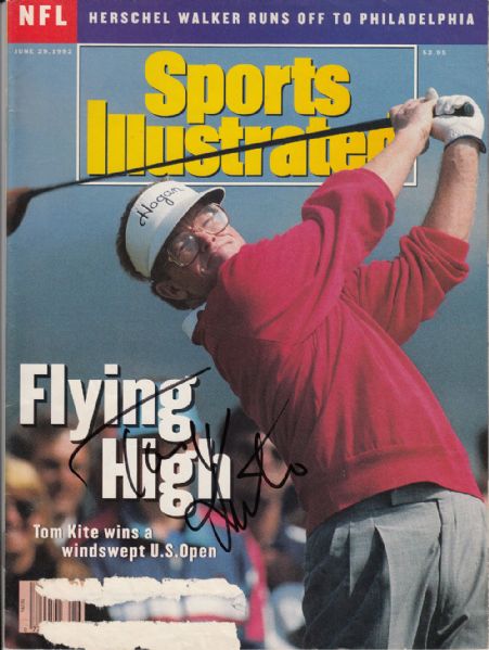 Tom Kite autographed Sports Illustrated JSA COA