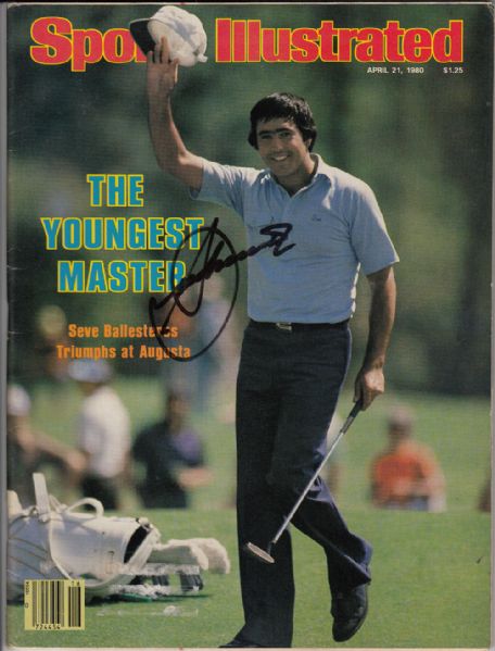 Seve Ballesteros autographed Sports Illustrated JSA COA Deceased