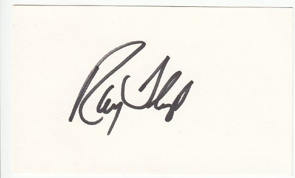 Ray Floyd signed 3x5 Card JSA COA - VERY RARE