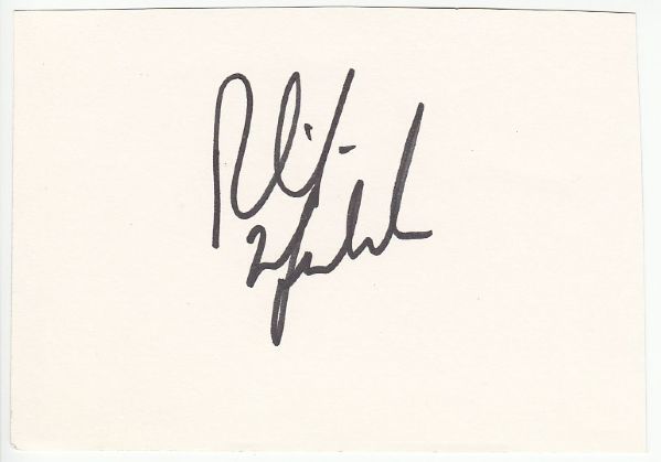 Phil Mickelson signed 3x5 card JSA COA