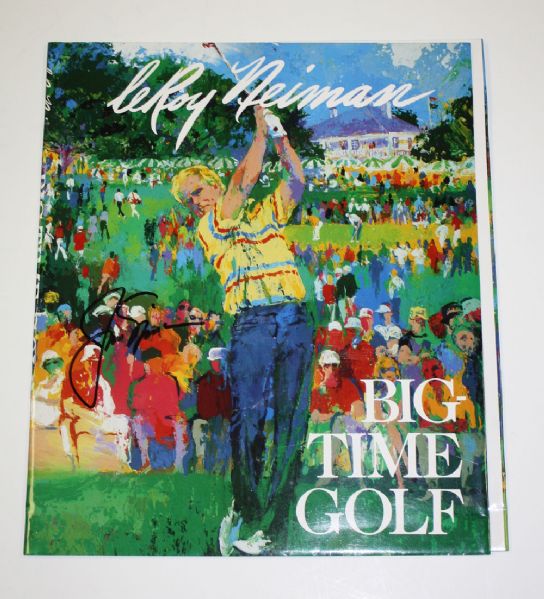 Jack Nicklaus , Nick Faldo, Fanny signed Neiman Dust Jacket JSA COA!