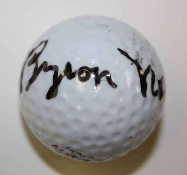 Byron Nelson autographed Golf Ball Deceased Masters Champion JSA COA