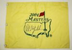 Phil Mickelson Signed 2004 Masters Embroidered Flag