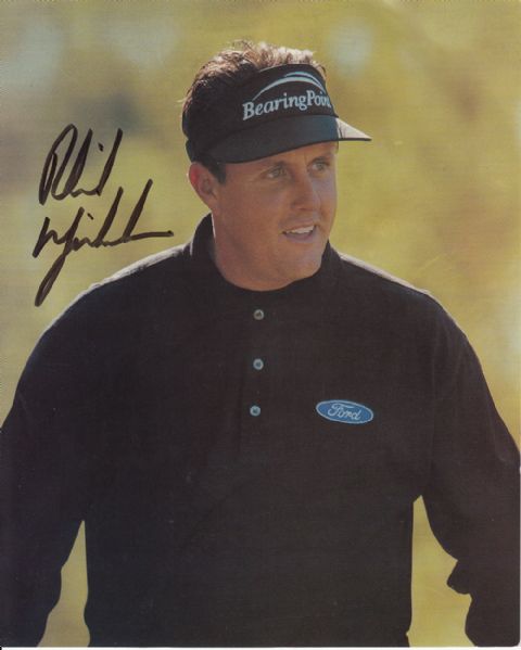 Phil Mickelson Signed 8x10