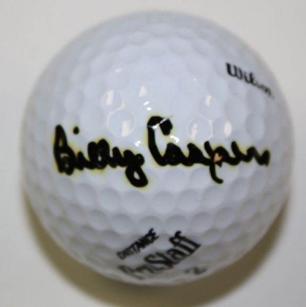 Billy Casper signed Golfball Masters Champion JSA COA