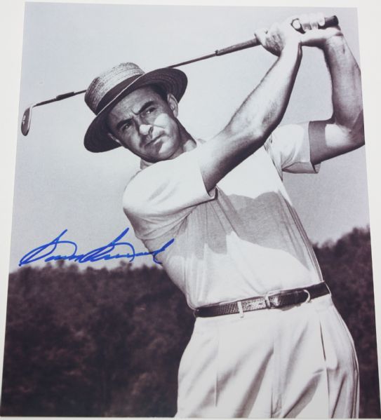 Sam Snead Signed Swinging 8x10 Photo