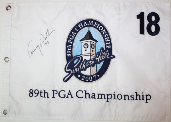 Lot of 13 Single Signed 2007 PGA Championship Flags