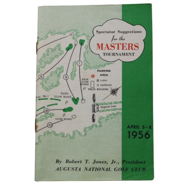 1956 Masters Tournament Spectators Guide