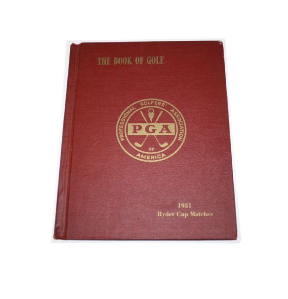 1951 Ryder Cup Program-Scarcer Hard Cover Book Edition-Sam Snead Captain U.S. Squad