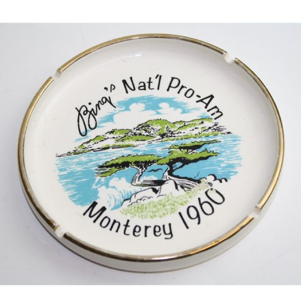 Player Gift Bing Crosby 1960 National Pro-Am-Ashtray Manufactured by R.R. Perry and Company