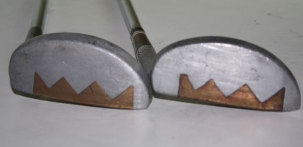 Two Prototype Putters with Shark design and Spec Sheet - Toney Penna One of a kind