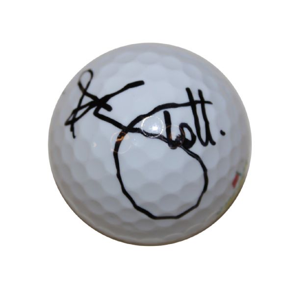 Adam Scott Signed Masters Logo Golf Ball