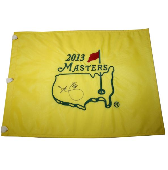 Adam Scott Signed 2013 Masters Golf Flag