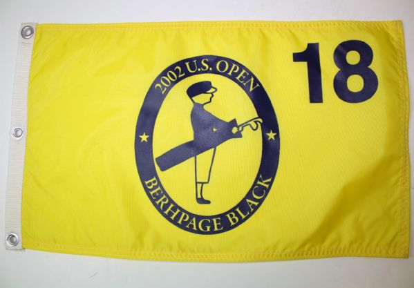 2002 US Open Flag - Bethpage Black, 2000 PGA Flag - Valhalla, and 2007 Womens US Open Flag - Pine Needles