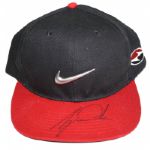 Tiger Woods Signed Red and Black Nike Hat JSA COA
