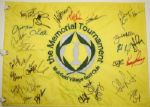 Memorial Pin flag Signed by 29 Stars. Kuchar, Furyk, Perry, Immelman, and more JSA COA