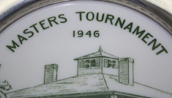 1946 Masters Players Gift-Plate Presented To Frank Stranahan-First In Series - Seldom Seen