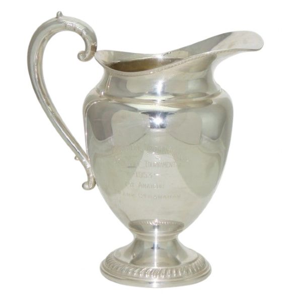 1953 Frank Stranahan Low Amateur-Whiting Sterling Silver Pitcher - Jacksonville 9th Ann. Open Golf Invit. 