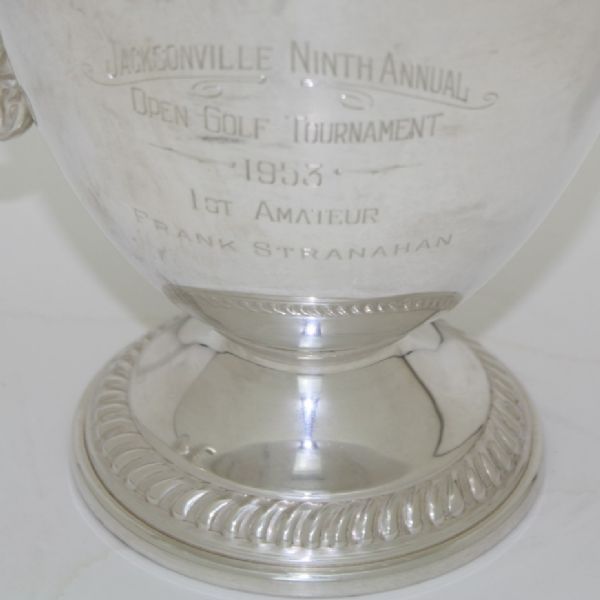 1953 Frank Stranahan Low Amateur-Whiting Sterling Silver Pitcher - Jacksonville 9th Ann. Open Golf Invit. 