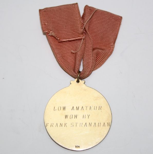 1948 Rio Grande Valley Open Low Amateur Gold 10K Medal - Frank Stranahan
