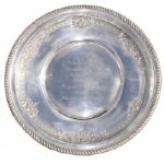 1939 Amateur-Pro Winners Georgian Sterling Silver Plate - Frank Stranahan & "Jug" McSpaden